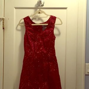 New with tags Burgundy aline dress w gold pattern